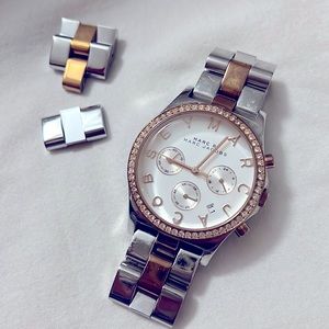 Marc Jacobs rose gold stainless steel watch